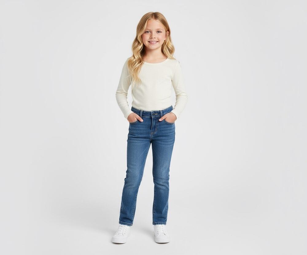 Sonoma Jeans Girls Size 8 Slim The Everyday Jean Blue Jeans w/ Adjustable Waist